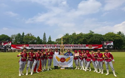 Paskibra SAJATI SMP Negeri 15 Kota Sukabumi Raih Juara III pada Ajang PORISMAS 2025