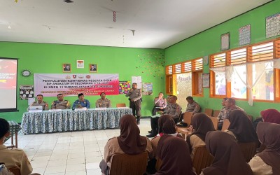 Penyuluhan Kamtibmas di SMP Negeri 15 Kota Sukabumi Bersama Siswa SIP Angkatan 54 Gelombang II Resimen Citta Dharma Laksita